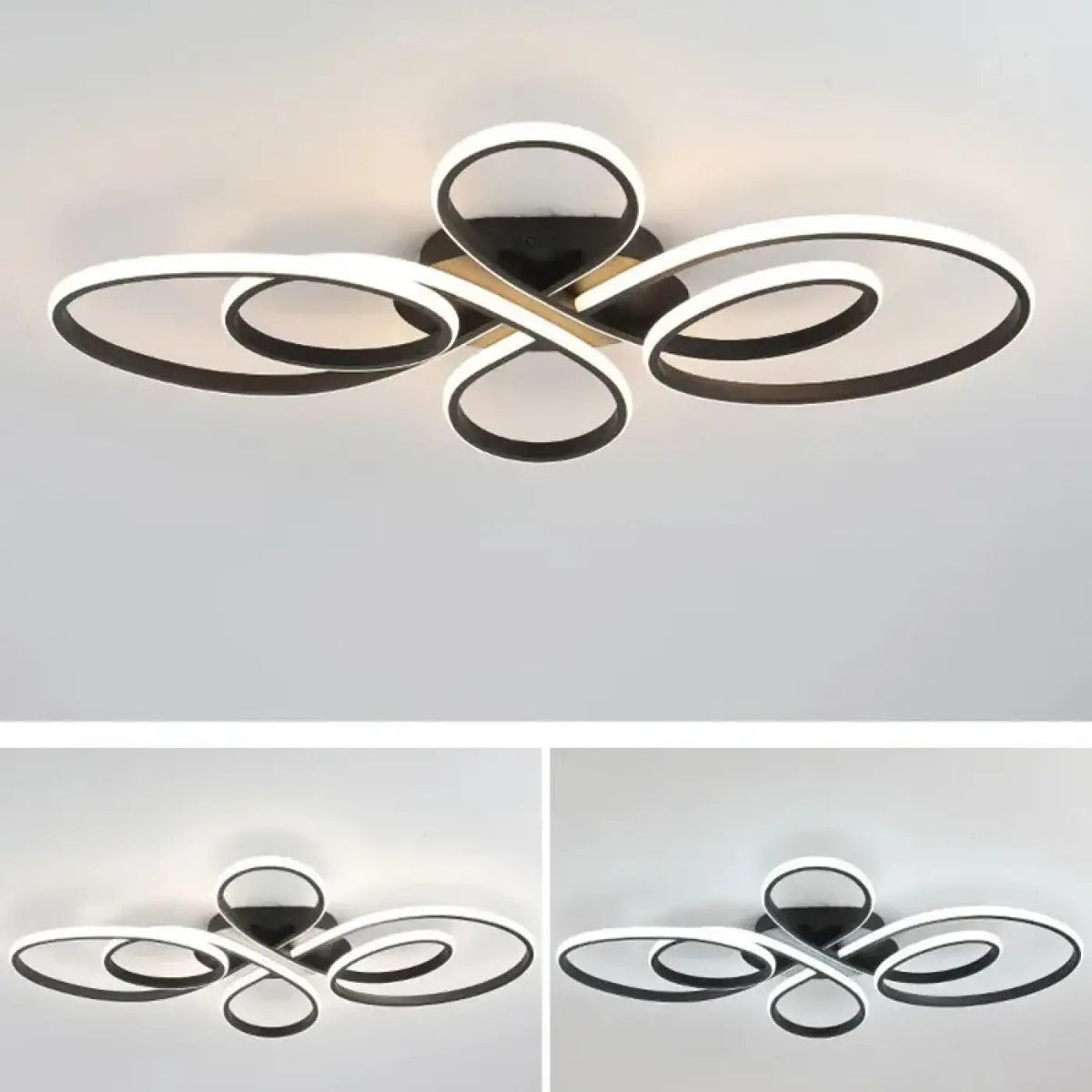 Plafonnier LED Design Courbes Modernes - Dalumea - vue 5