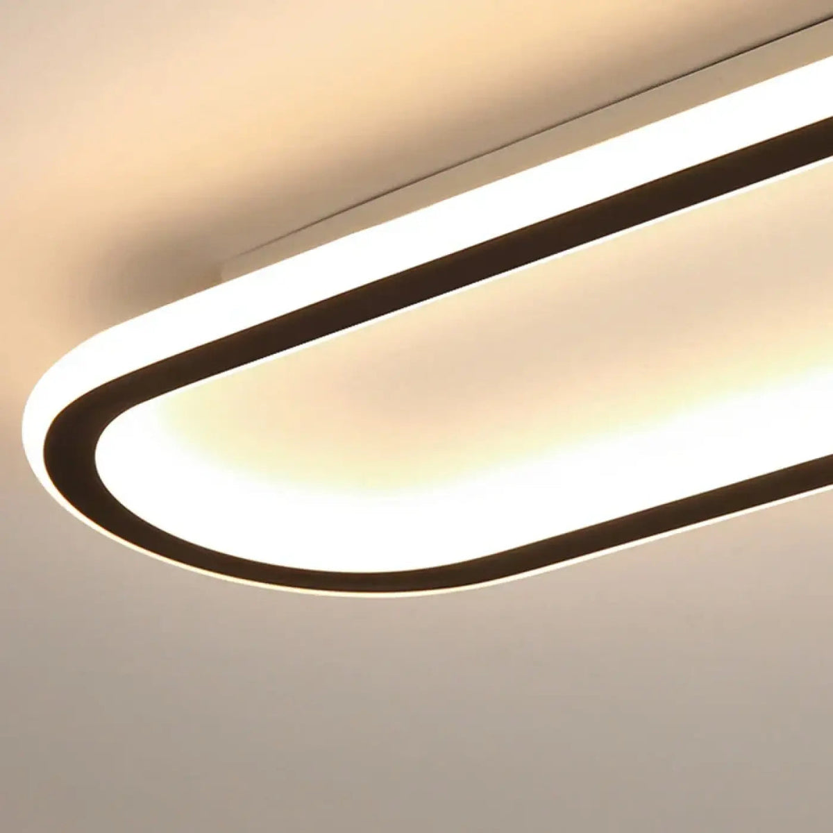 Plafonnier LED Ovale Bandeau Continu Minimaliste - Dalumea - vue 5