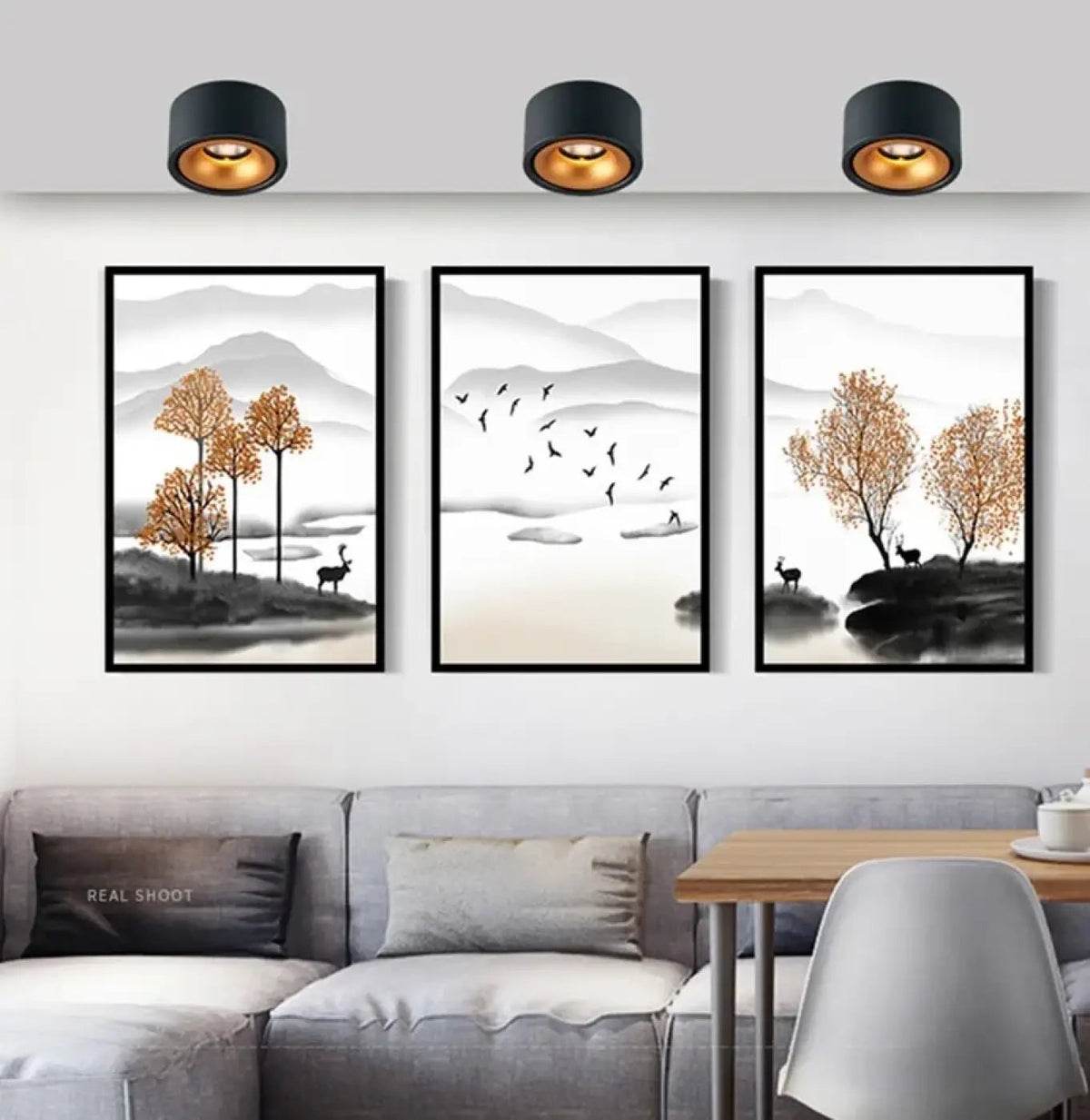 Plafonnier Cylindres Dorés Design Moderne - Dalumea - vue 1