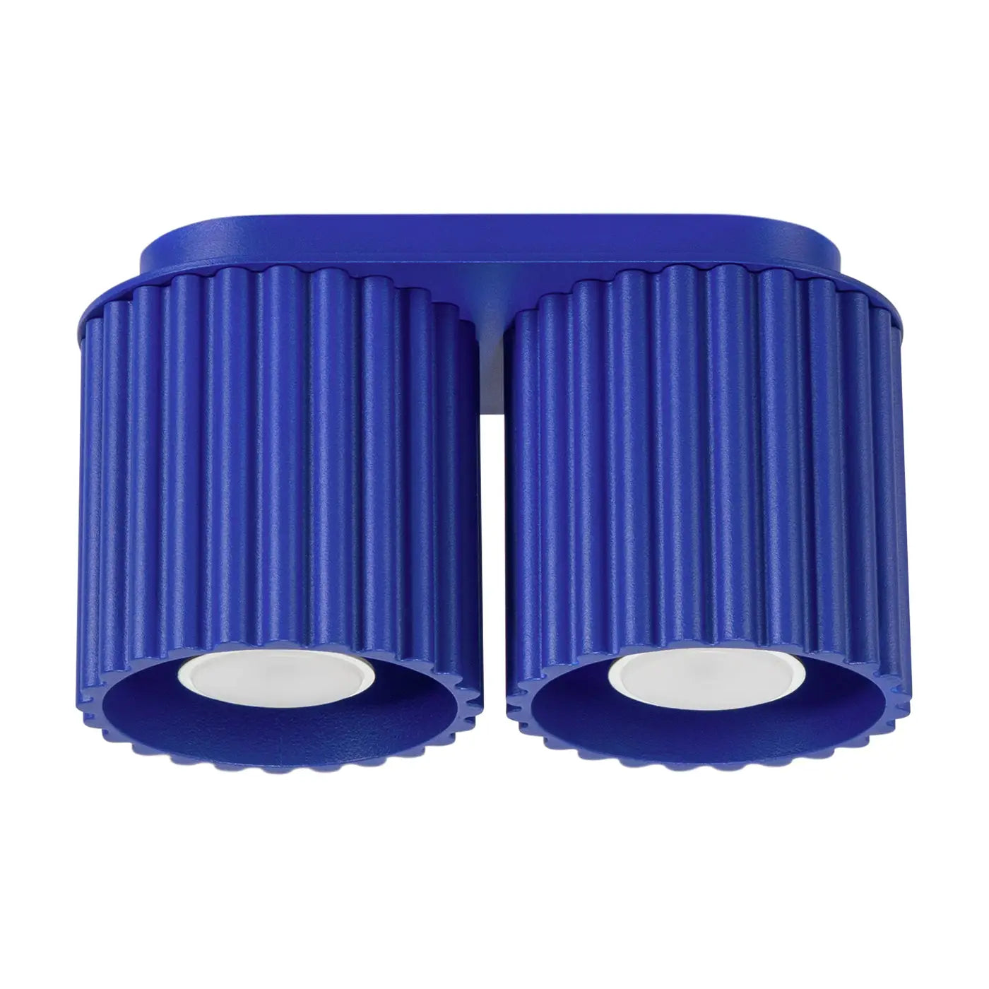 Plafonnier Double Cylindre Strié Ultramarine - Dalumea - vue 6