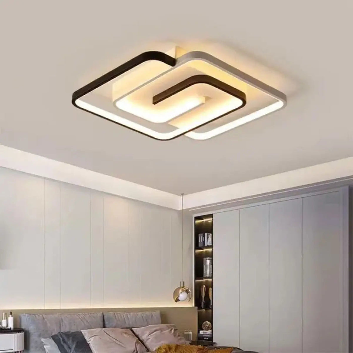 Plafonnier LED Design Spirale Géométrique - Dalumea - vue 2
