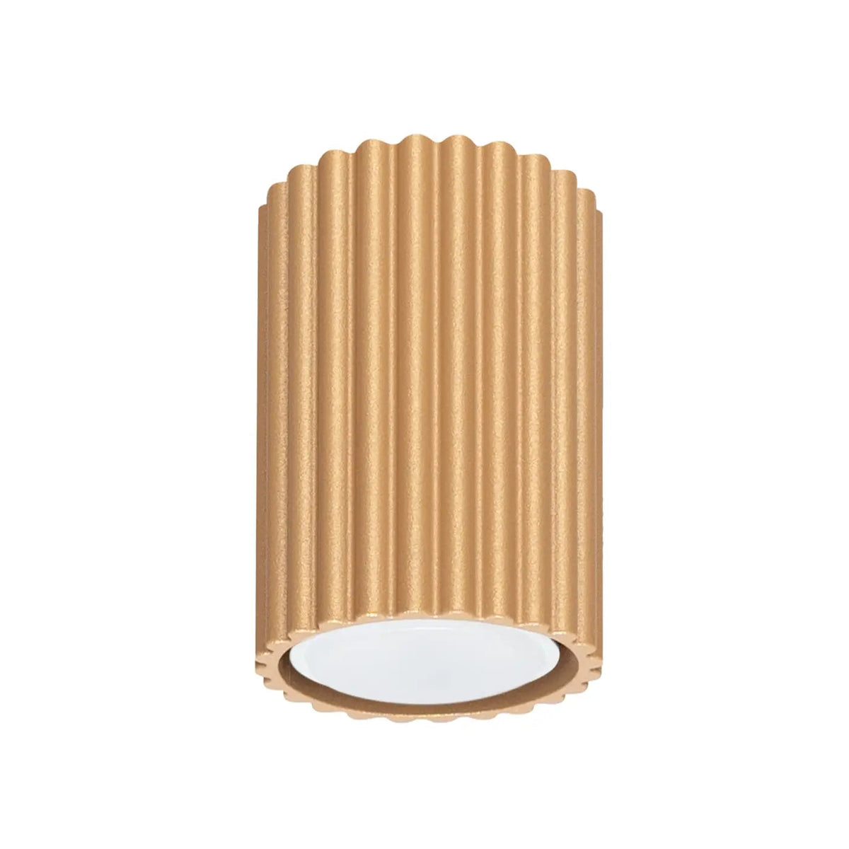 Plafonnier Cylindrique Doré Moderne - Dalumea - vue 7