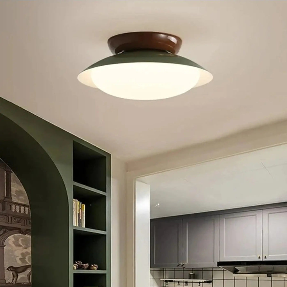 Plafonnier suspension luminaire moderne design epure en metal - Dalumea - vue 11