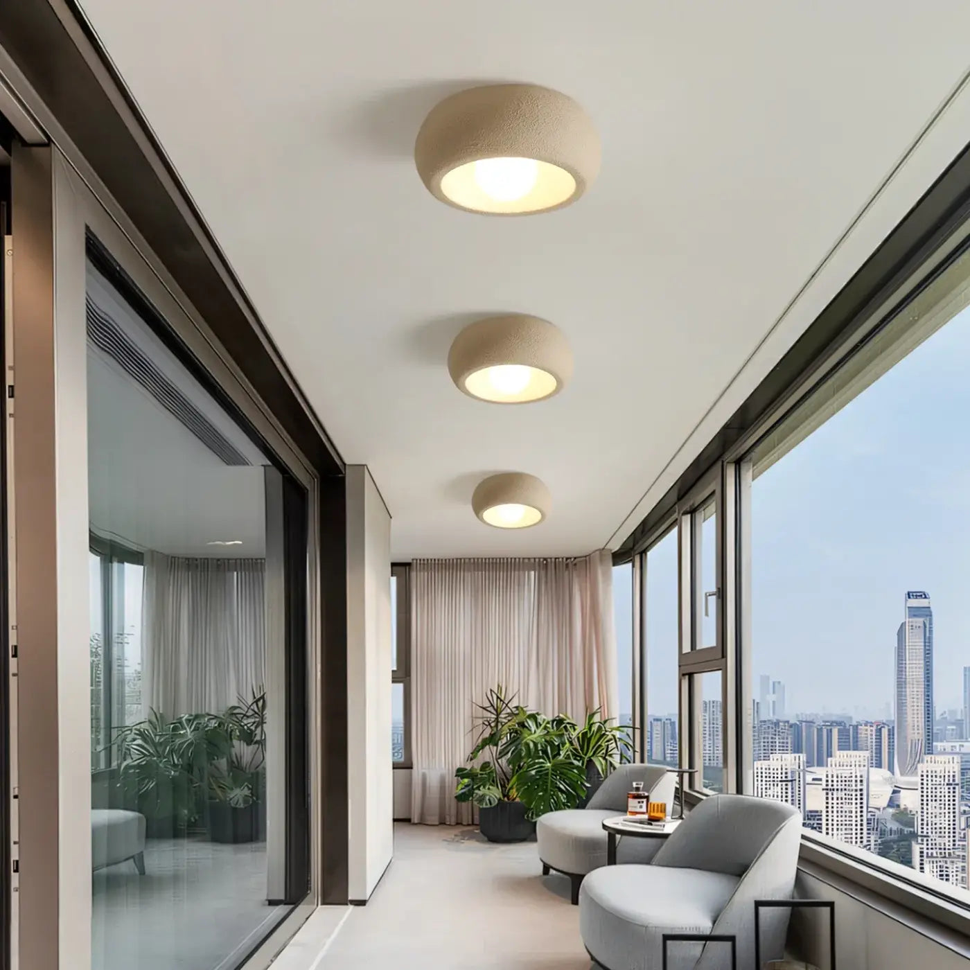 Plafonnier Rond LED Moderne - Dalumea - vue 1