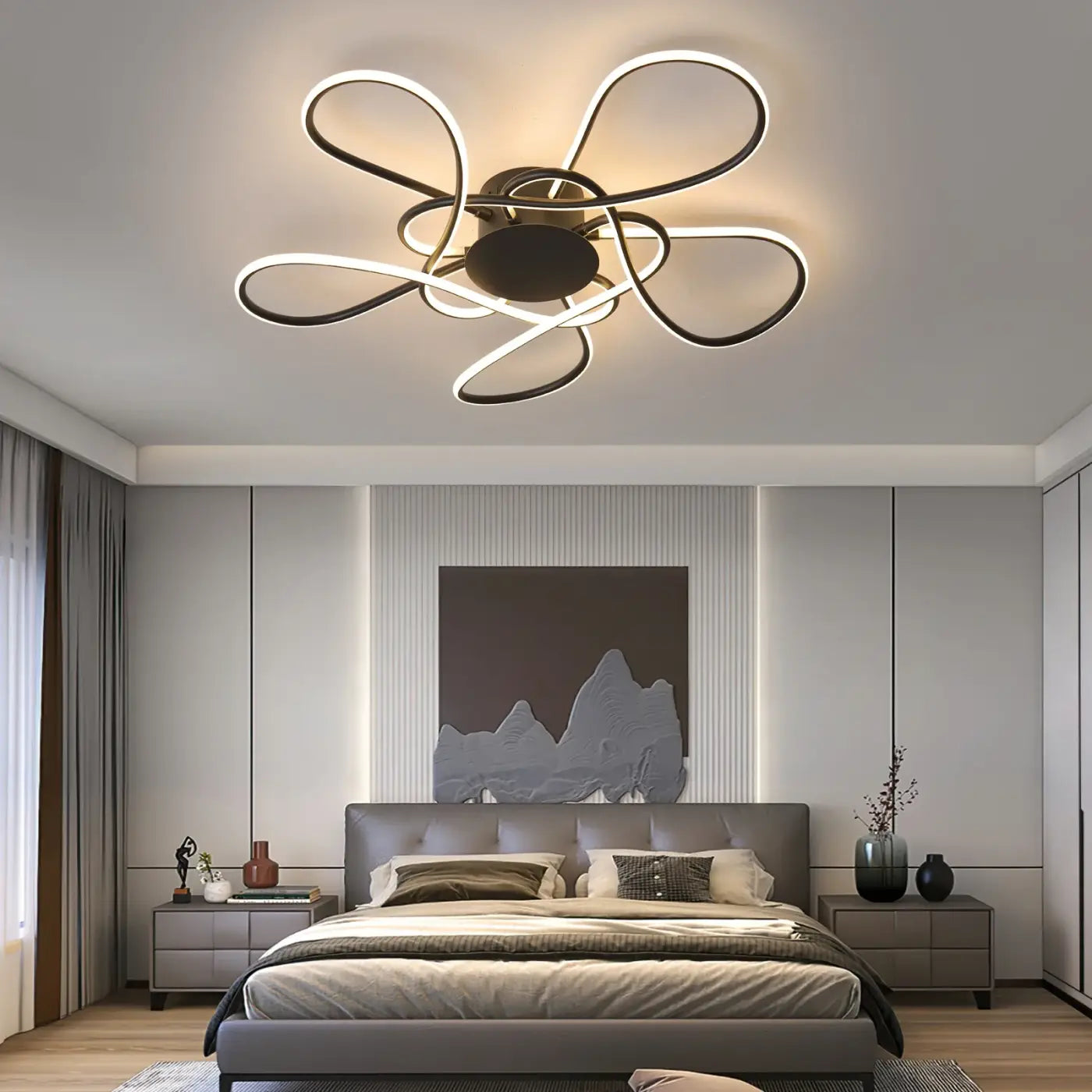 Plafonnier LED Design Floral - Dalumea - vue 4