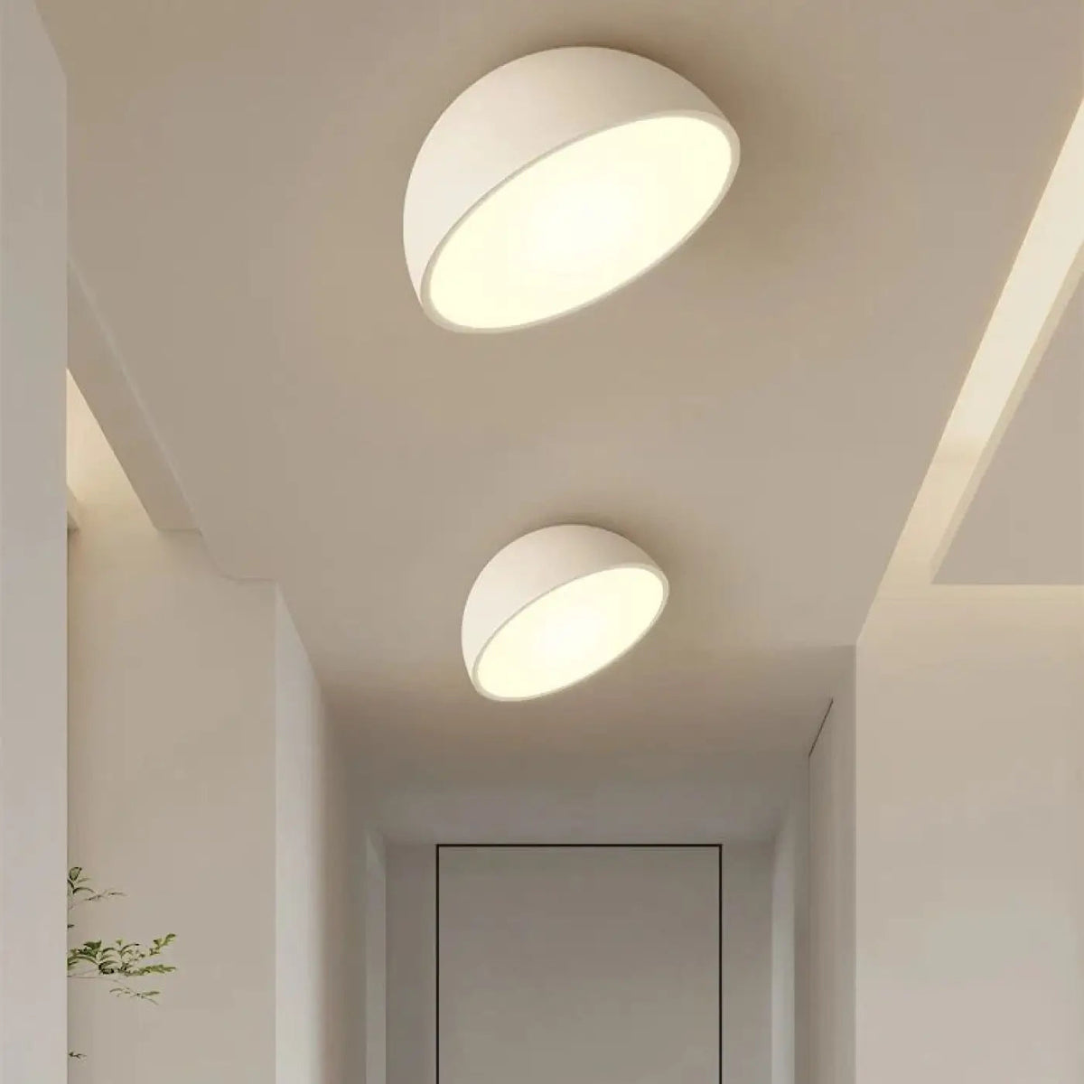 Plafonnier Demi Sphère Bois LED - Dalumea - vue 7