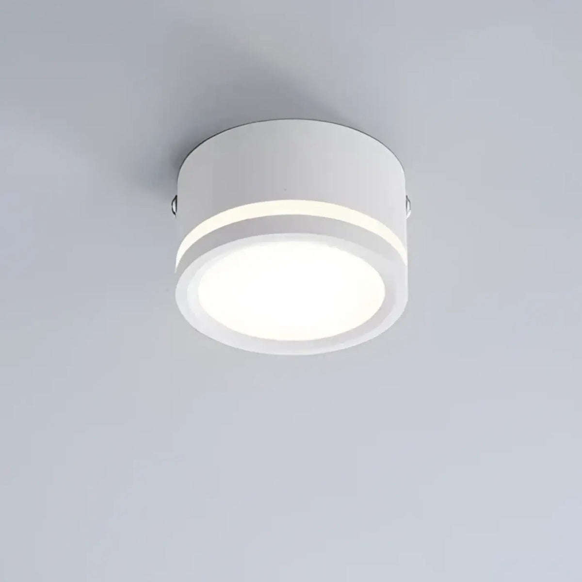 Plafonnier Rond Minimaliste Noir Blanc - Dalumea - vue 2