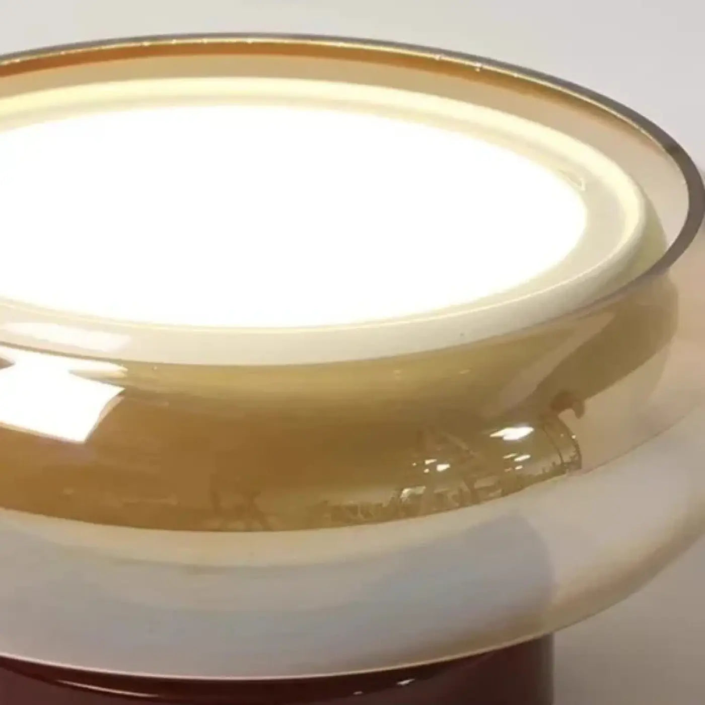 Plafonnier Verre Ambré Style Rétro - Dalumea - vue 4