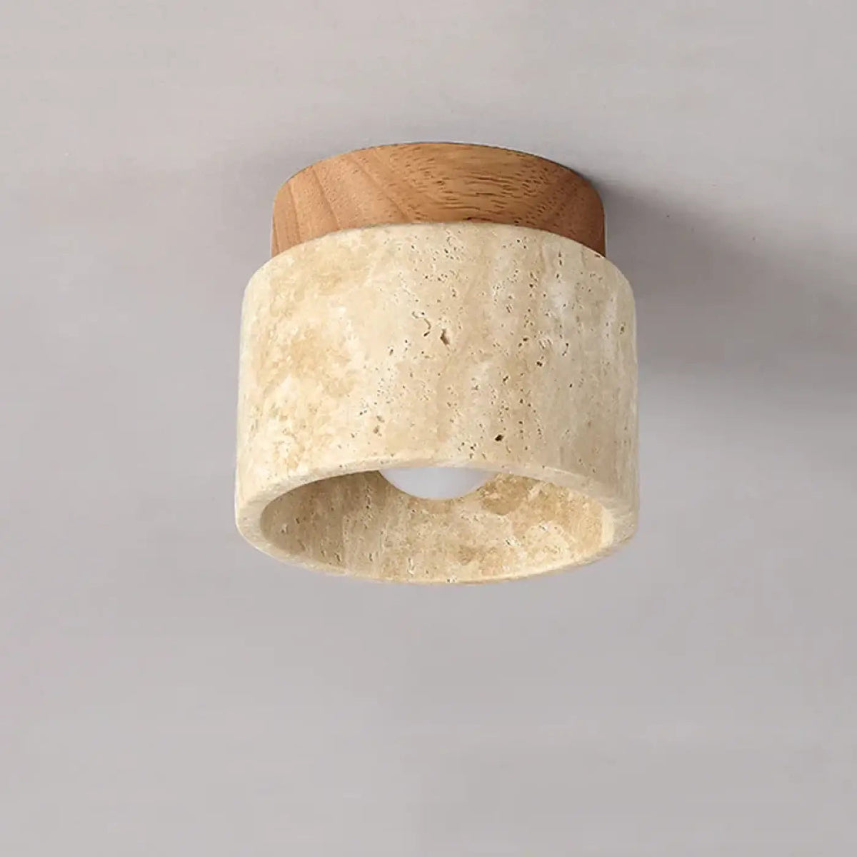 Plafonnier LED Pierre et Bois