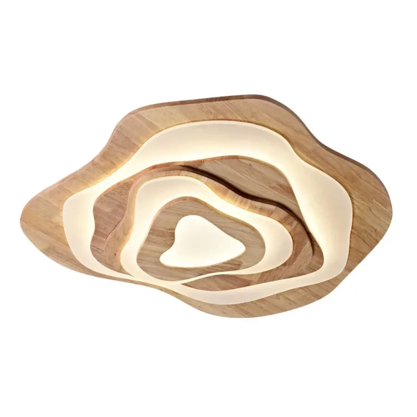 Plafonnier LED Bois Naturel - Dalumea - vue 3
