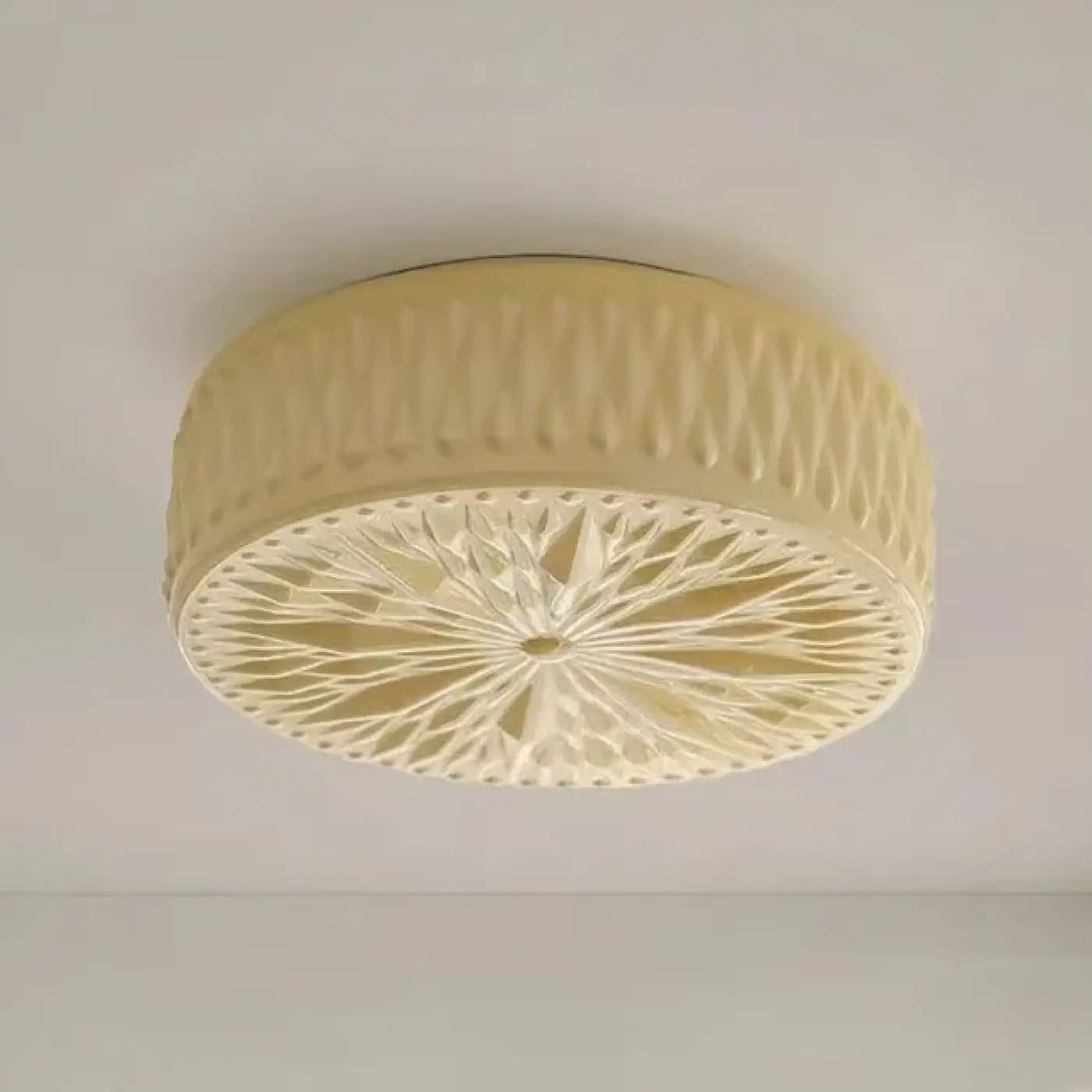 Plafonnier Vintage Crème Art Déco - Dalumea - vue 4