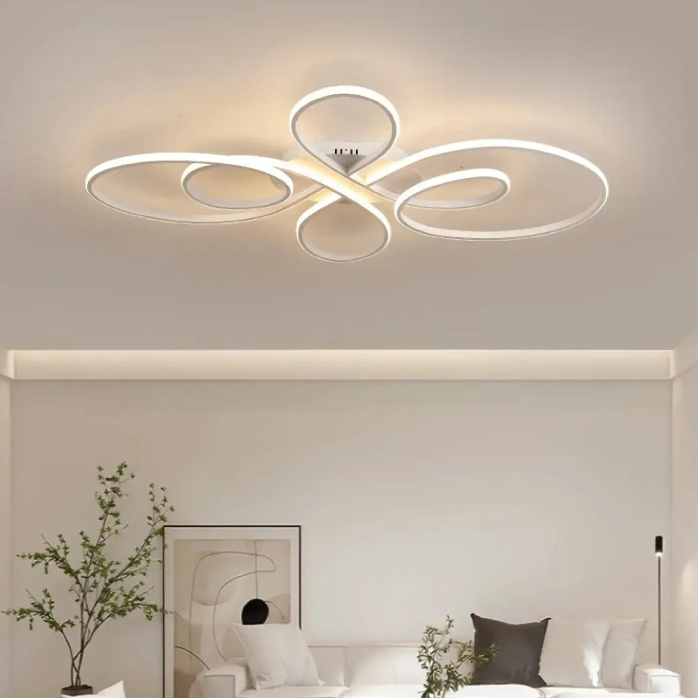 Plafonnier LED Design Courbes Modernes - Dalumea - vue 4