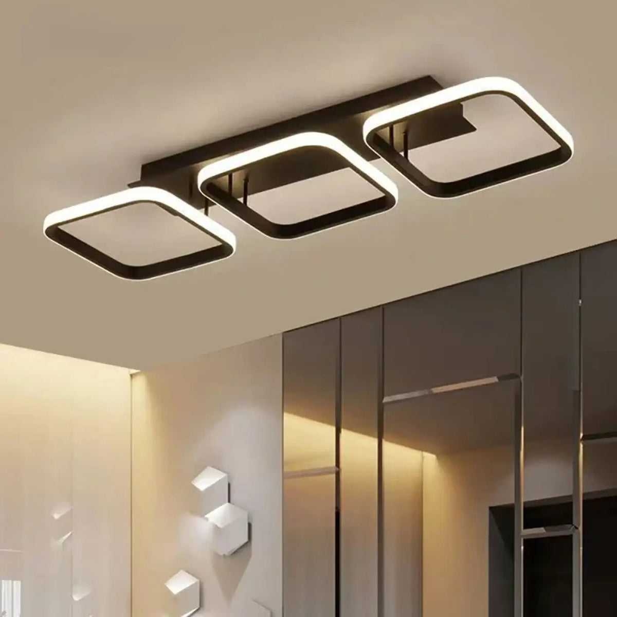 Plafonnier LED Géométrique Minimaliste - Dalumea - vue 1