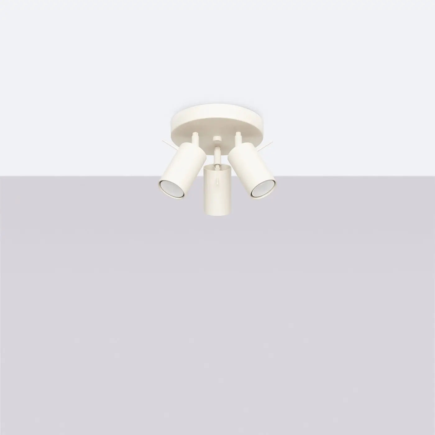 Plafonnier 3 Spots Orientables Plateau Beige - Dalumea - vue 2