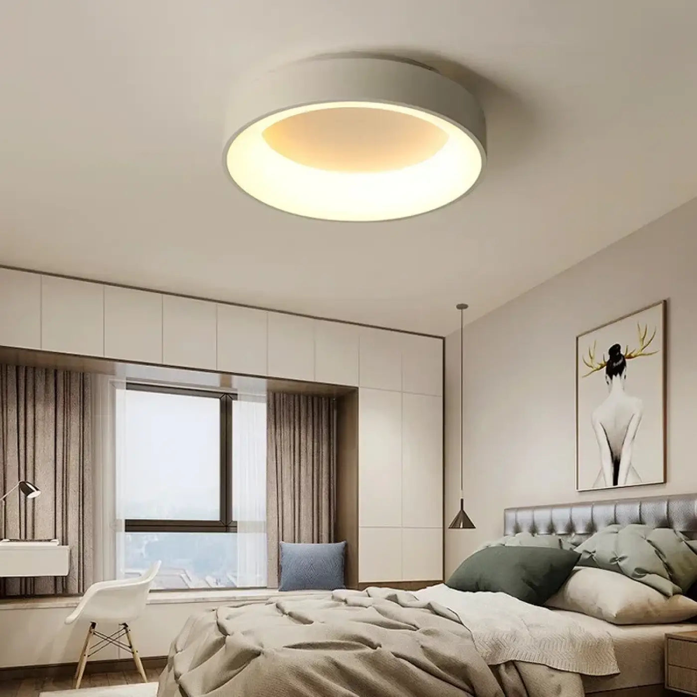 Plafonnier LED Rond Ultra Fin - Dalumea - vue 1