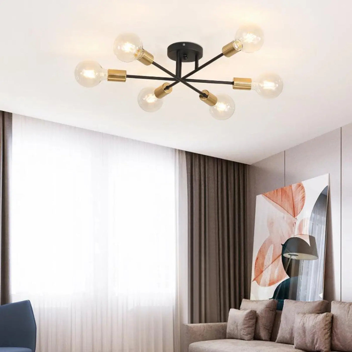 Plafonnier Ampoule LED Industriel - Dalumea - vue 1