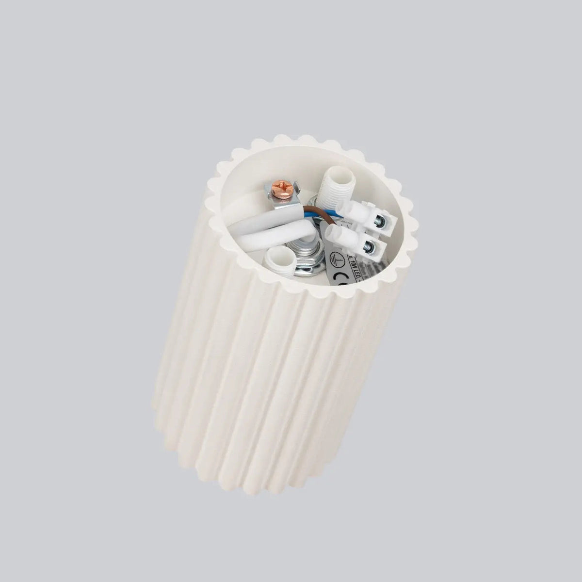 Plafonnier Beige Moderne Cylindrique - Dalumea - vue 3