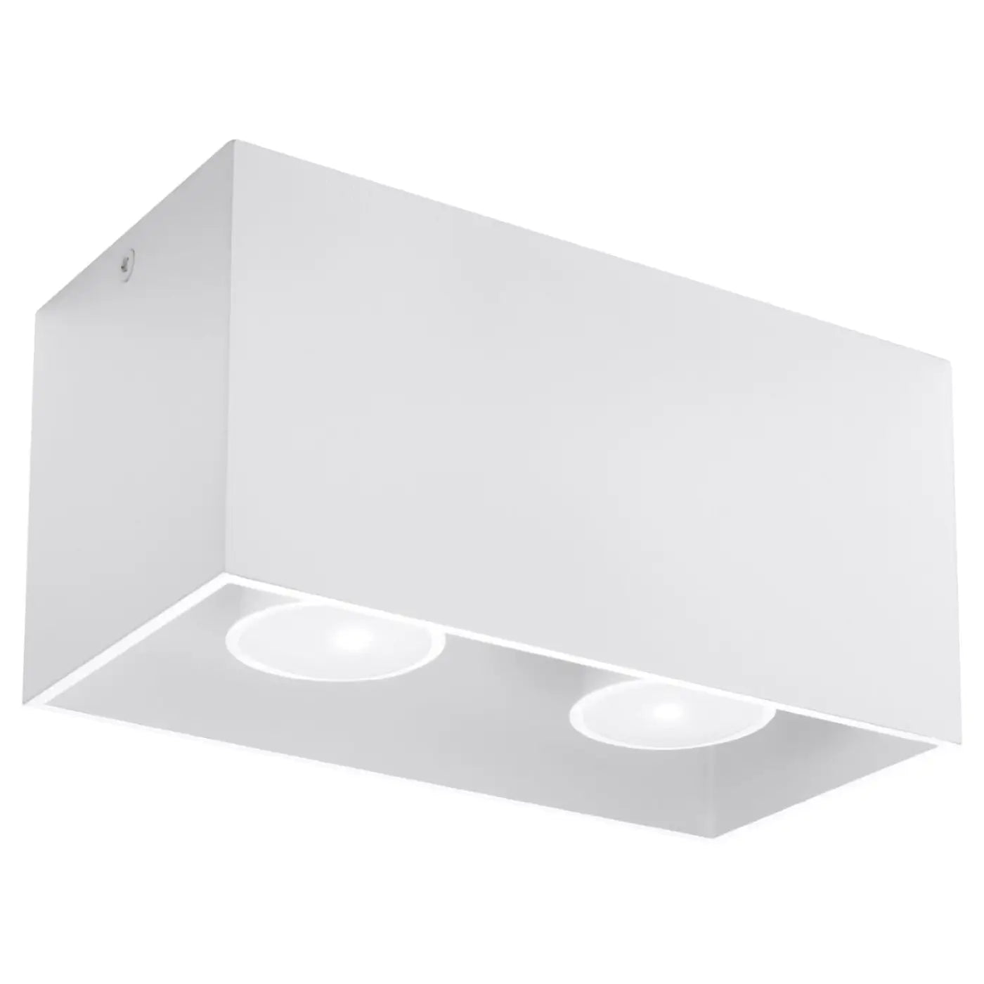 Plafonnier Double Spot Caisson Fixe Blanc - Dalumea - vue 4