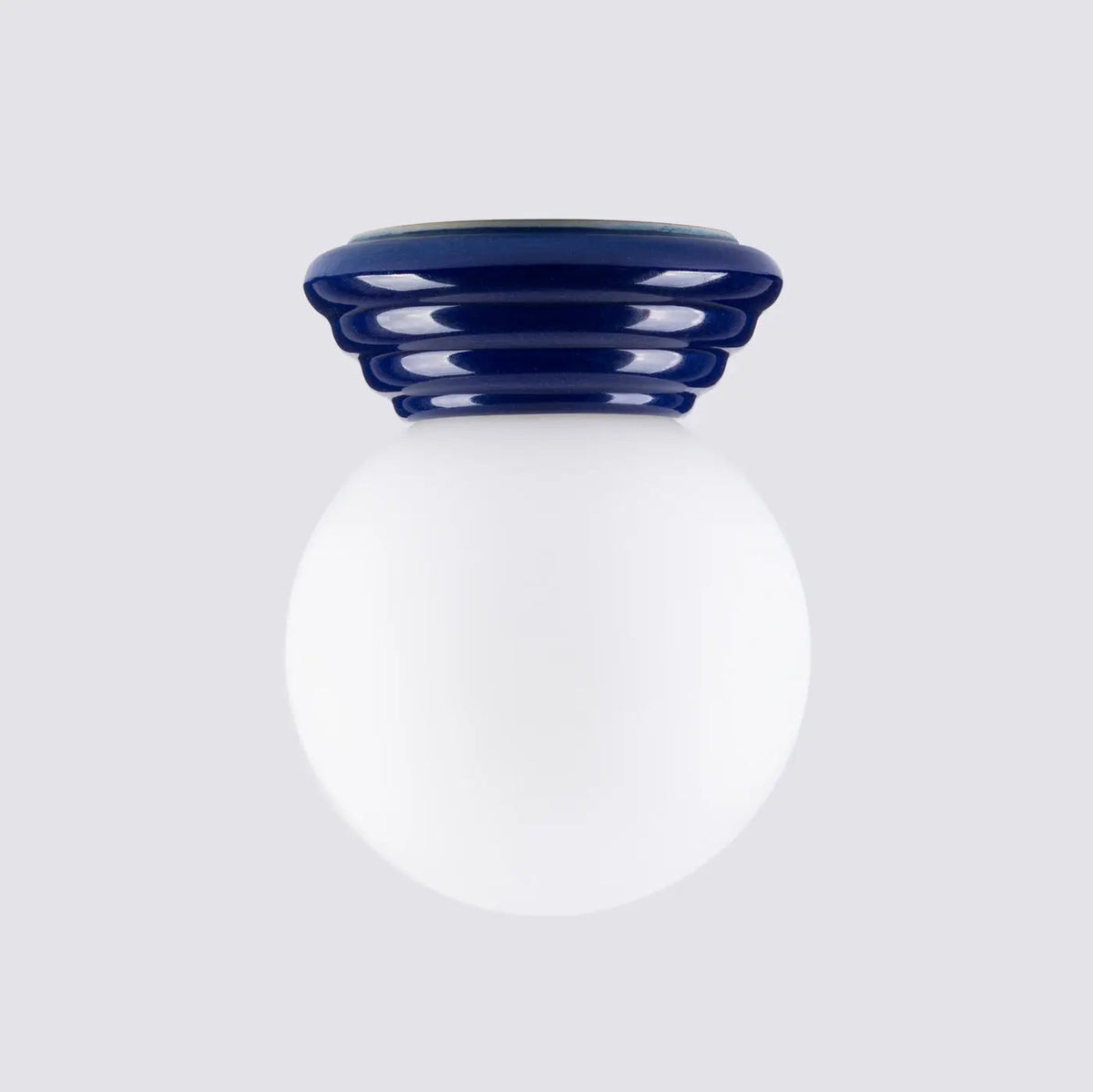 Plafonnier Boule Opaline Céramique - Dalumea - vue 4