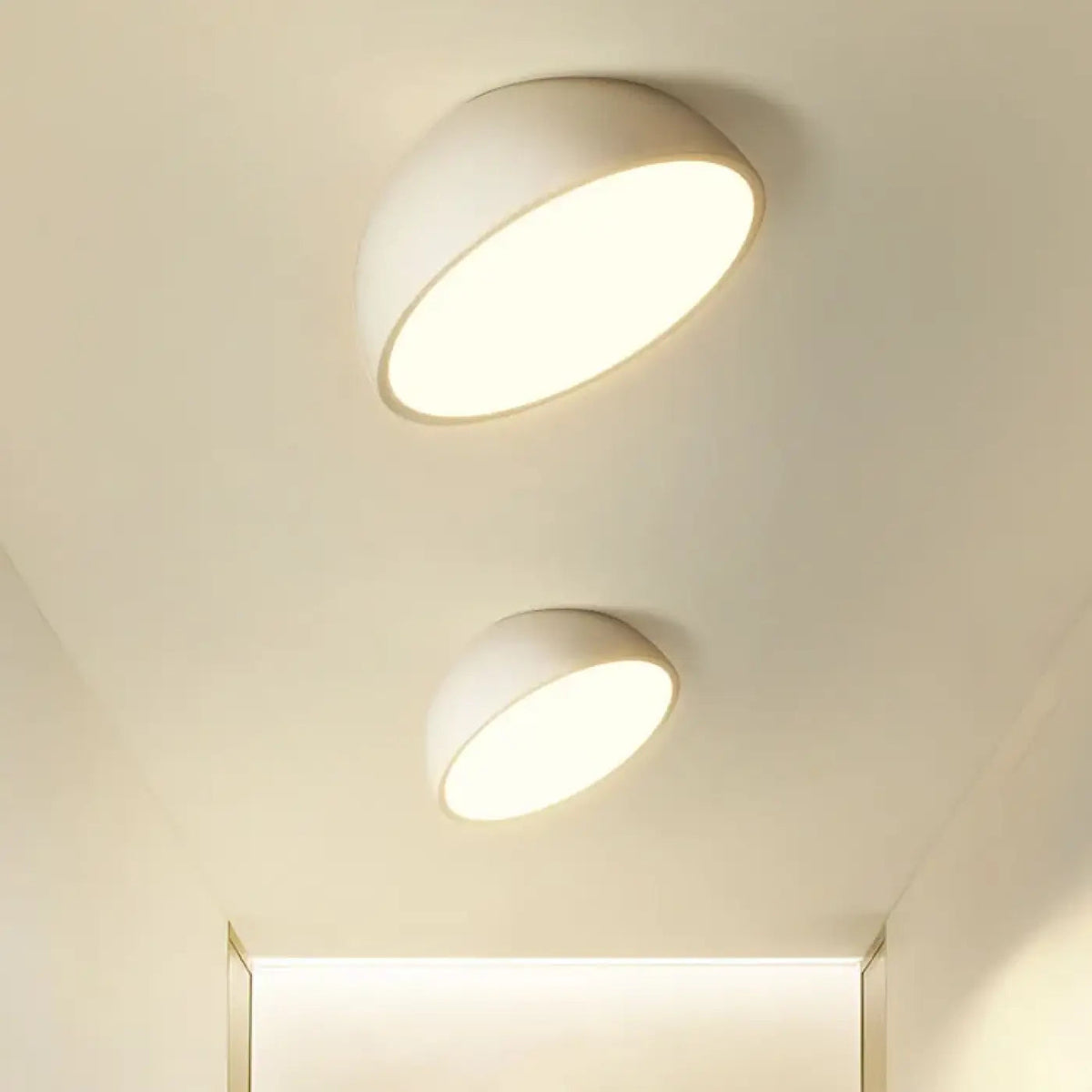 Plafonnier Demi Sphère LED Blanc - Dalumea - vue 2
