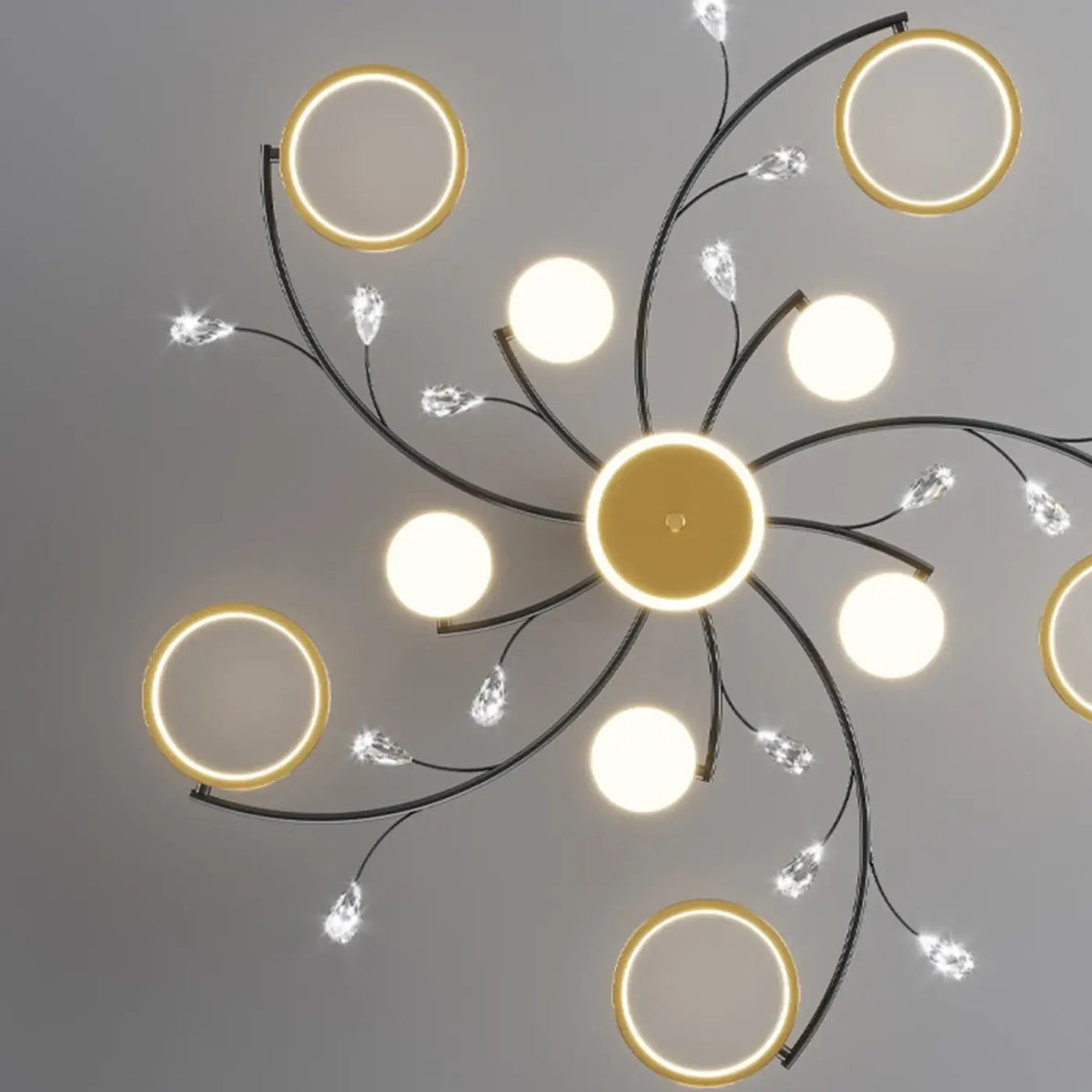 Plafonnier LED Floral Moderne - Dalumea - vue 3
