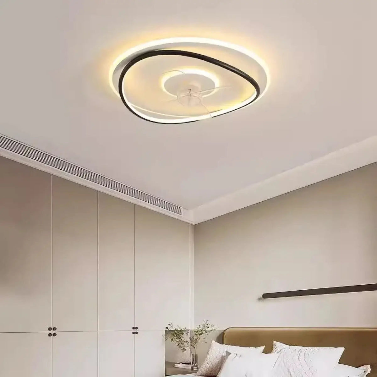 Plafonnier LED Ventilateur Intégré Rond