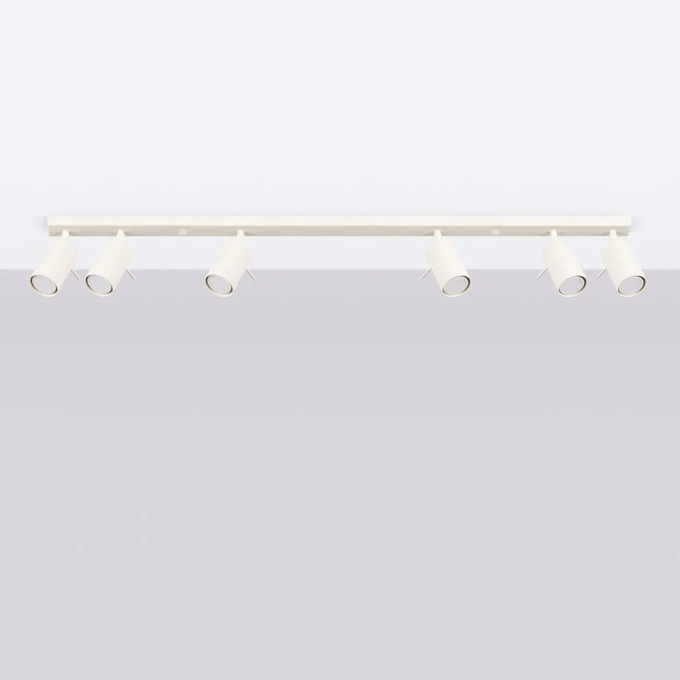 Plafonnier Linéaire 6 Spots Beige - Dalumea - vue 2