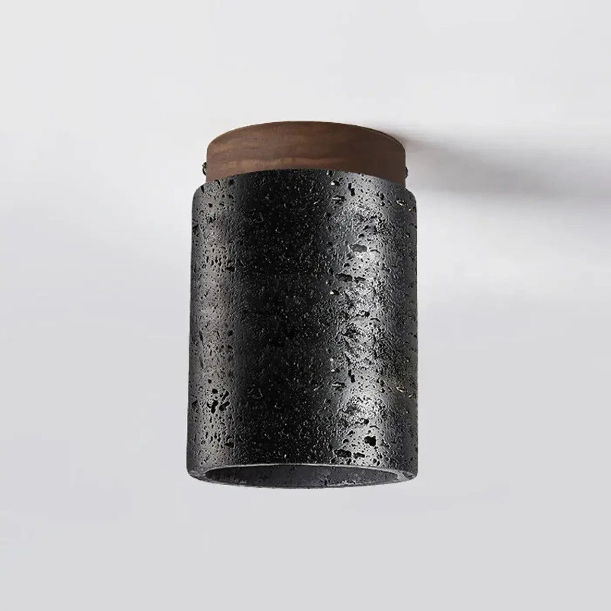 Plafonnier LED Noir Bois - Dalumea - vue 3