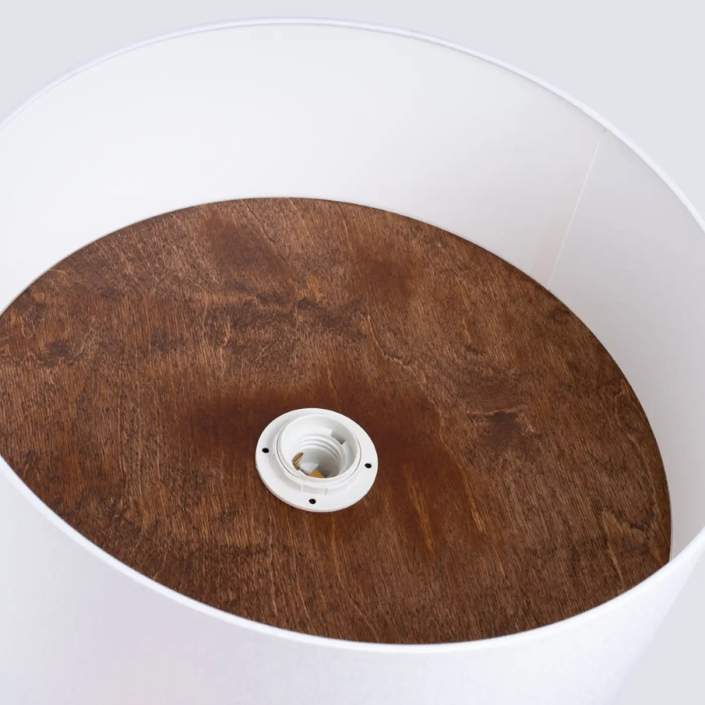 Plafonnier Scandinave Blanc Bois Foncé - Dalumea - vue 7