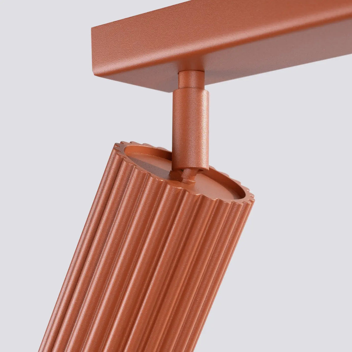 Plafonnier 4 Spots Orientables Rouge Ocre - Dalumea - vue 7