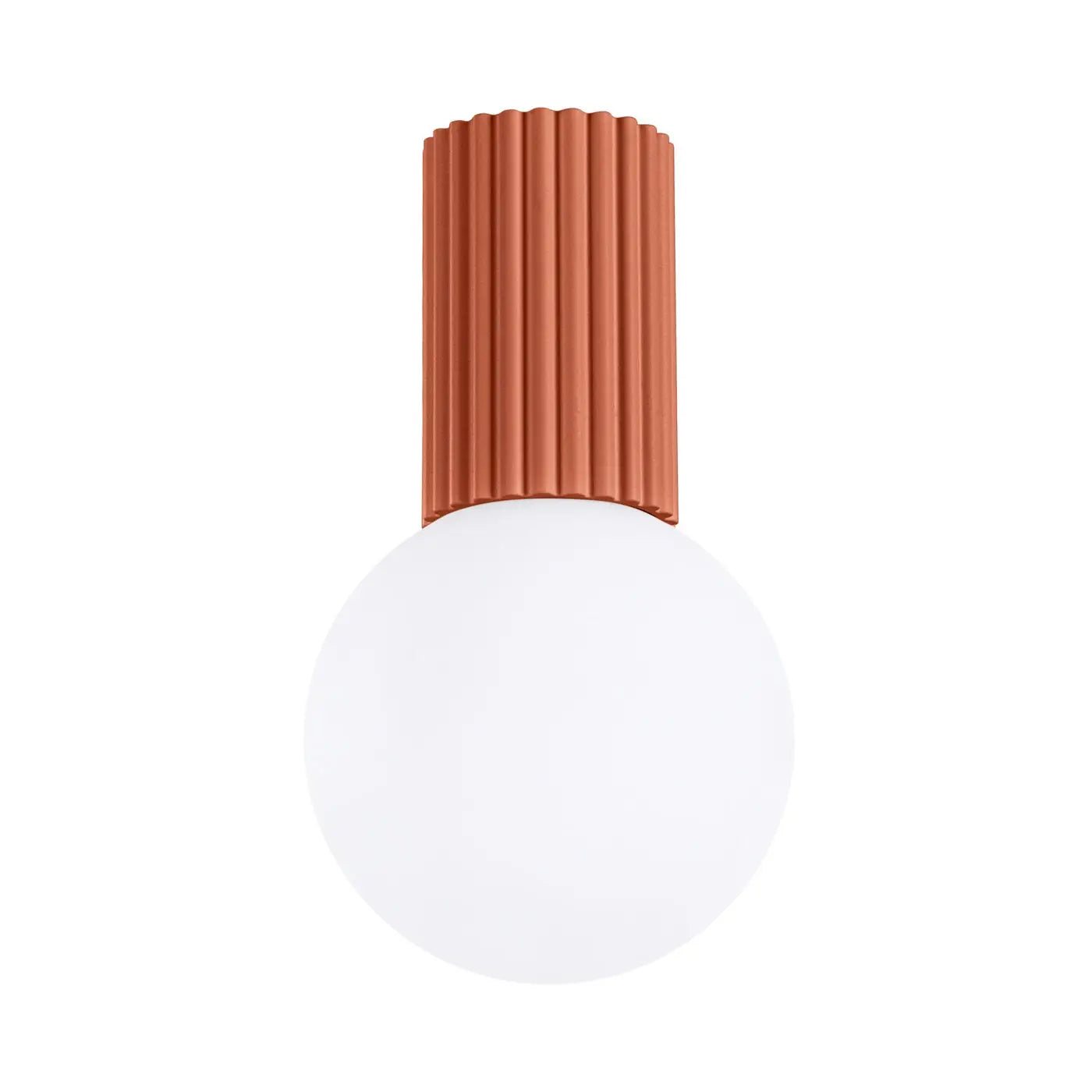 Plafonnier Rouge Ocre Minimaliste - Dalumea - vue 8
