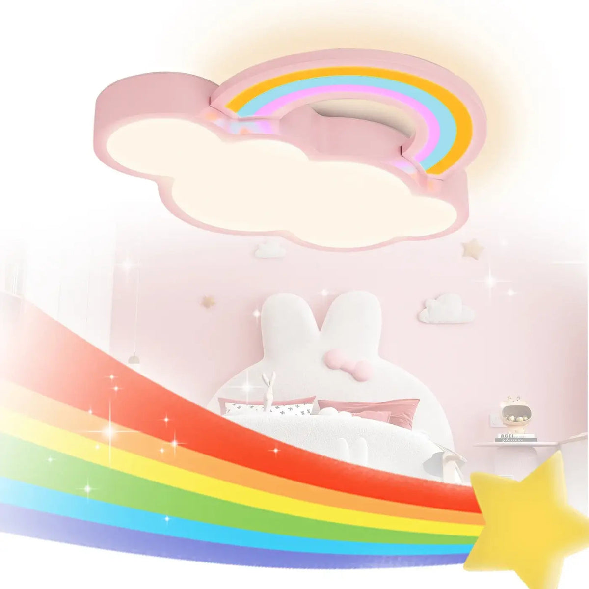 Plafonnier Arc-En-Ciel Chambre Enfant - Dalumea - vue 4