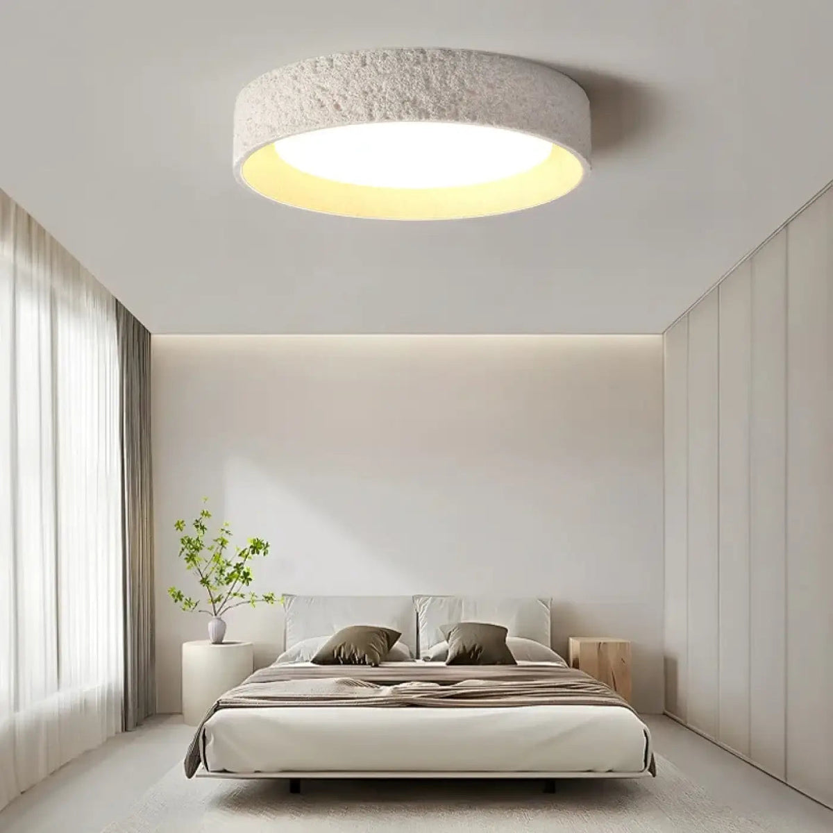 Plafonnier LED Résine Design Moderne - Dalumea - vue 3