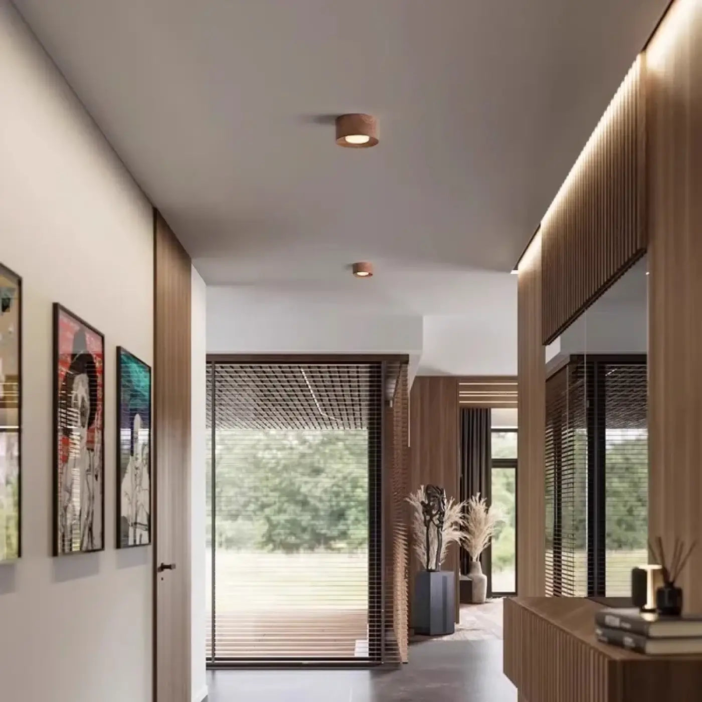 Plafonnier LED Minimaliste Naturel - Dalumea - vue 1