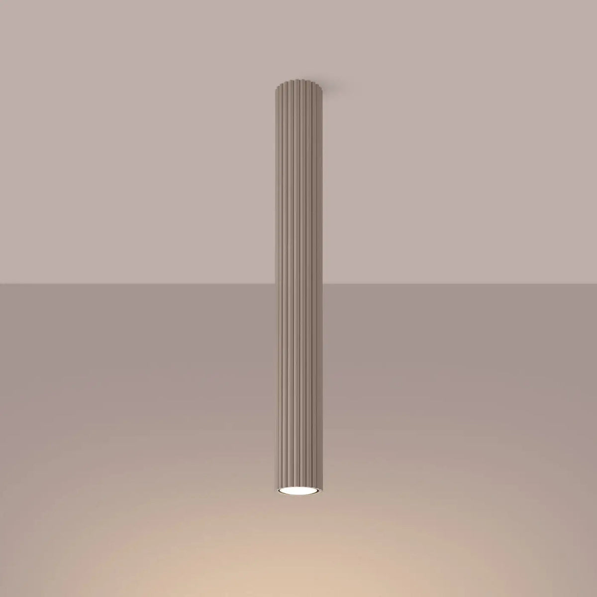 Plafonnier Cannelé Taupe - Dalumea - vue 1