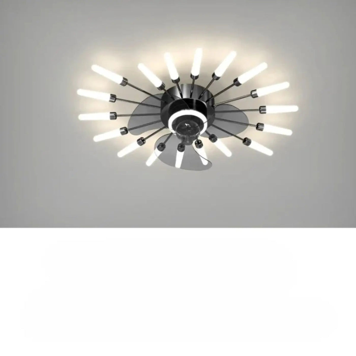 Plafonnier Ventilateur Design Tubes Lumineux - Dalumea - vue 5