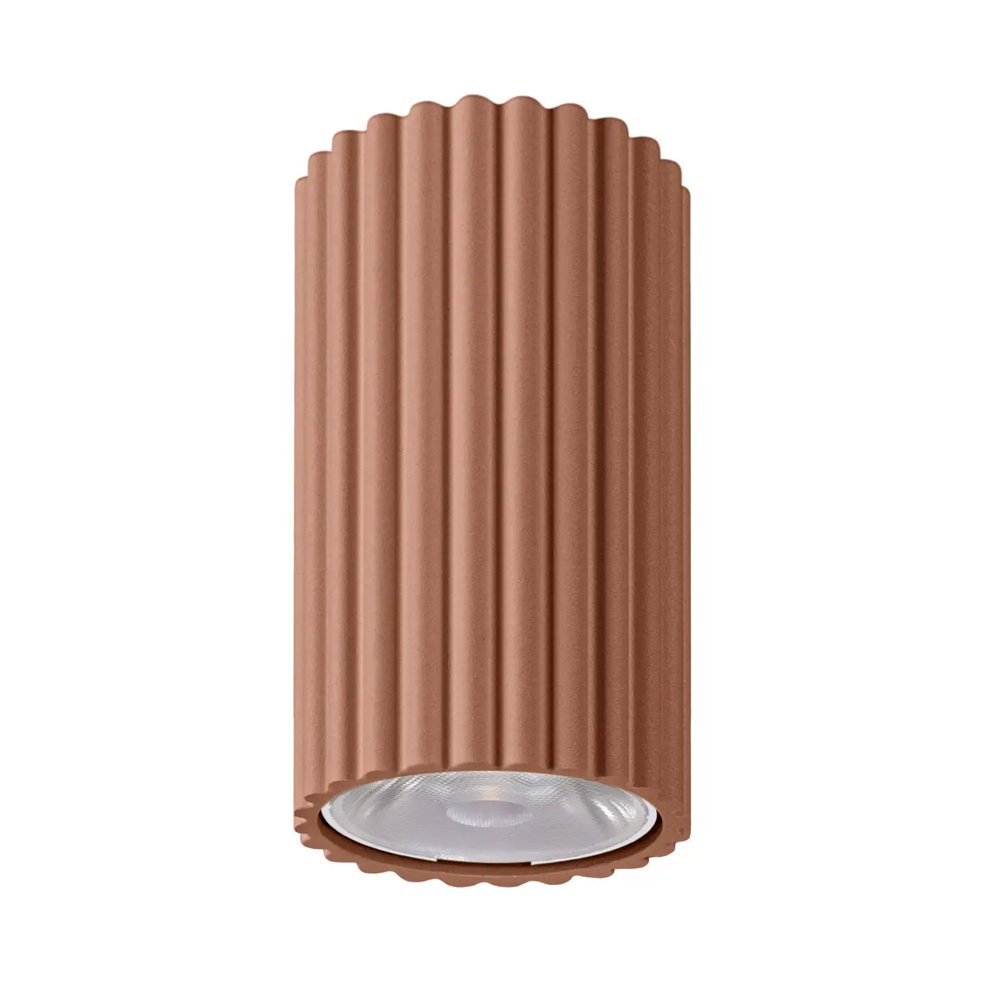 Plafonnier Cylindrique LED Moka Strié - Dalumea - vue 1