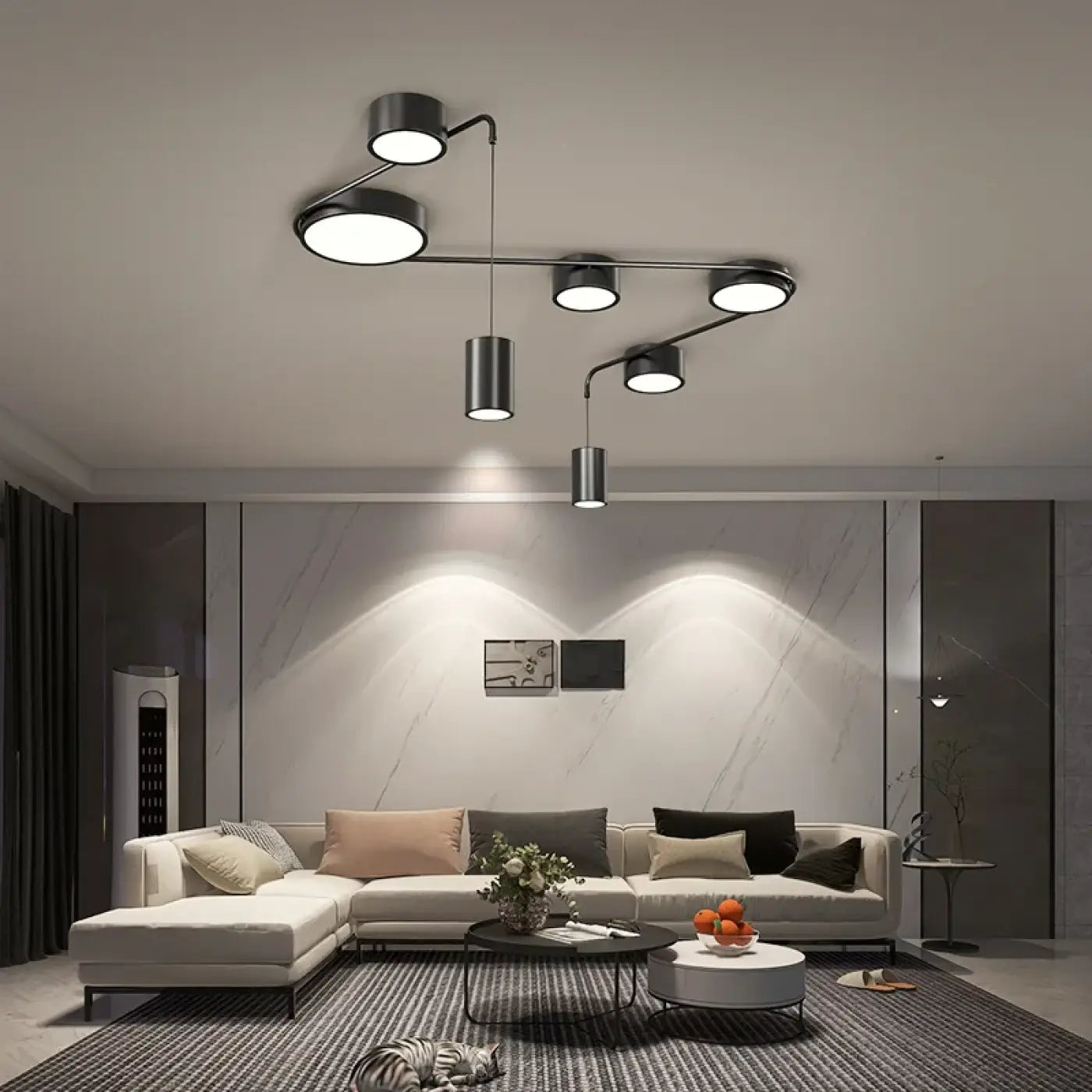 Plafonnier Spots Orientables Design - Dalumea - vue 1