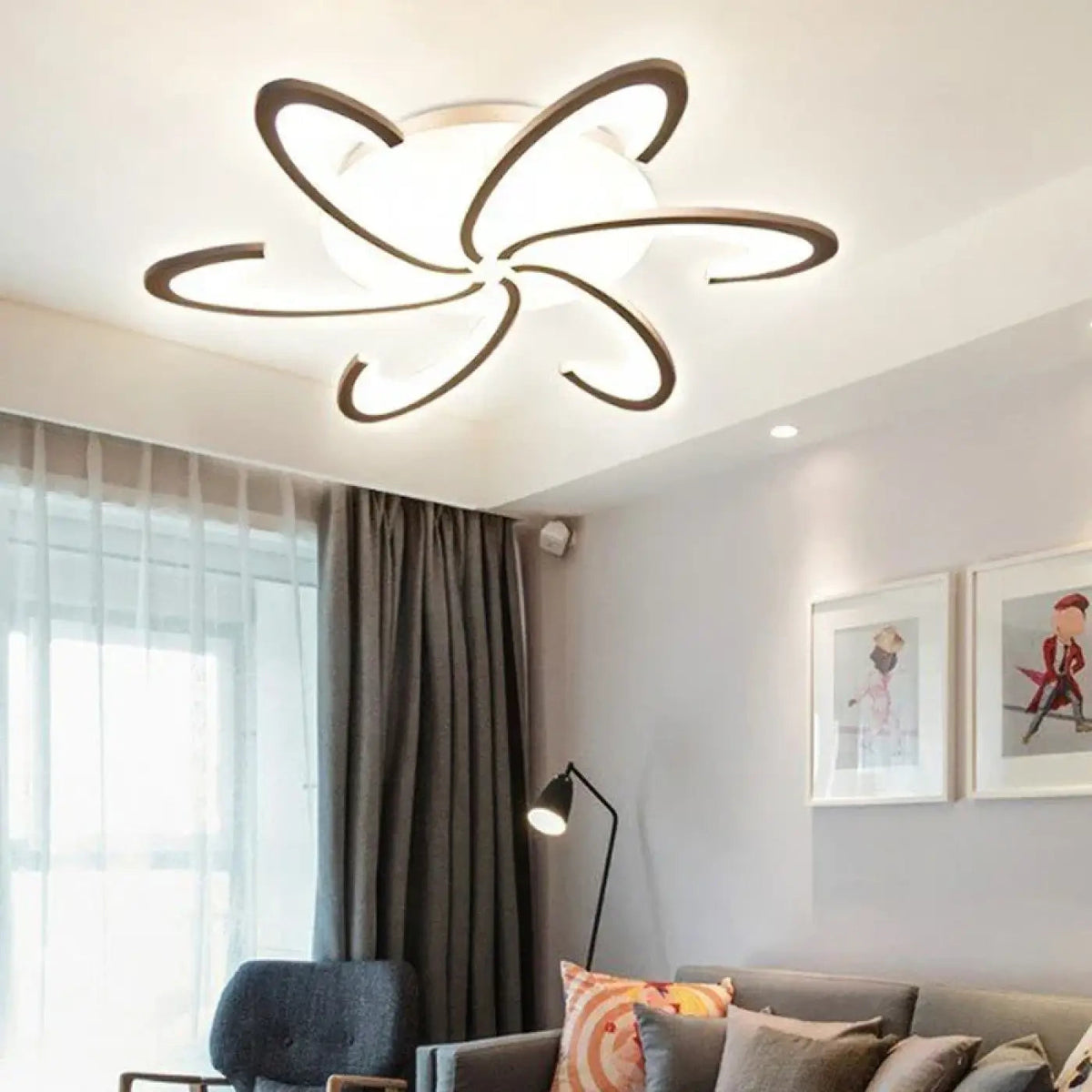 Plafonnier LED Design Moderne Artistique - Dalumea - vue 4