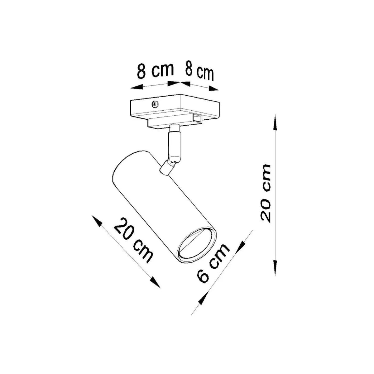 Spot Plafonnier Orientable Blanc - Dalumea - vue 7