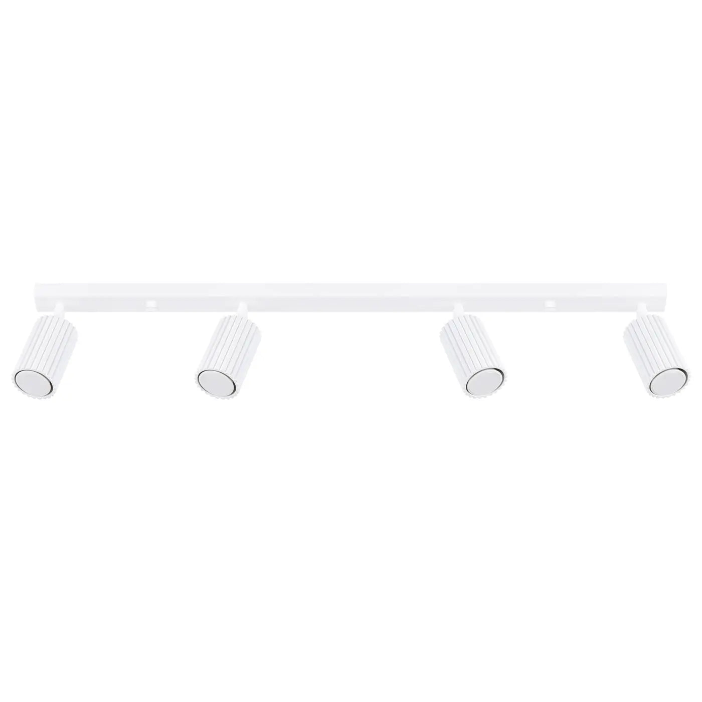 Plafonnier 4 Spots Orientables Rail Blanc - Dalumea - vue 8