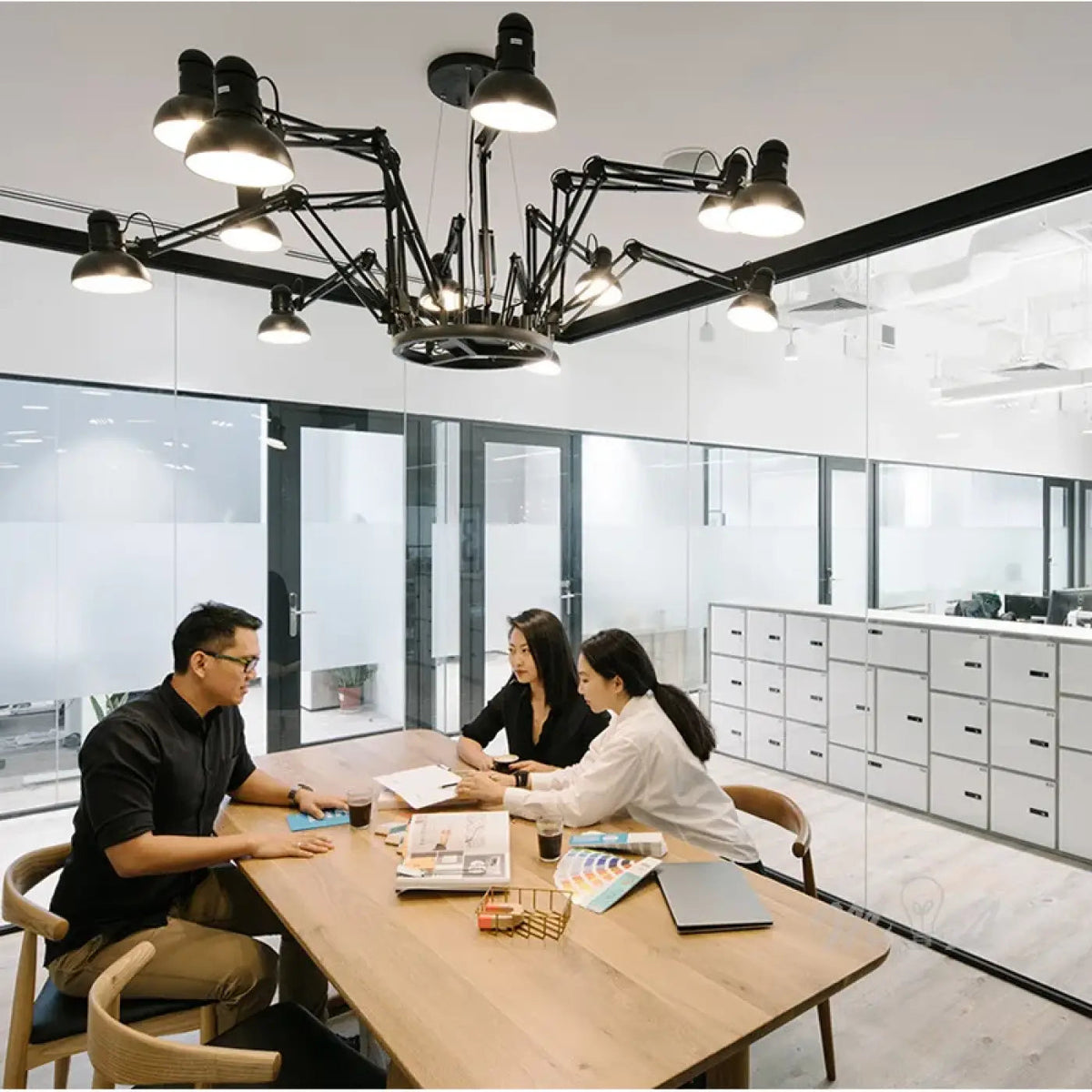 Plafonnier LED Orientable Noir Design - Dalumea - vue 1