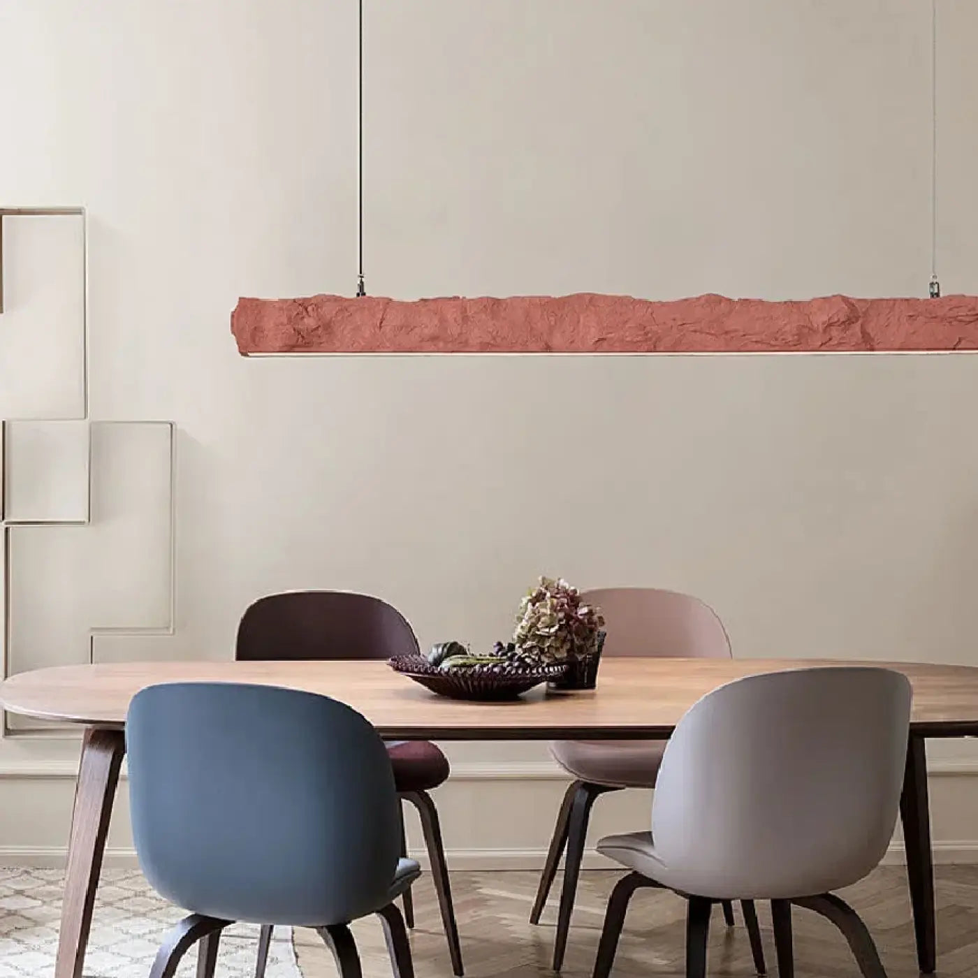 Suspension Linéaire Plâtre Sculpté - Dalumea - vue 3